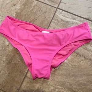 Cheeky hot pink swim suit bottoms
